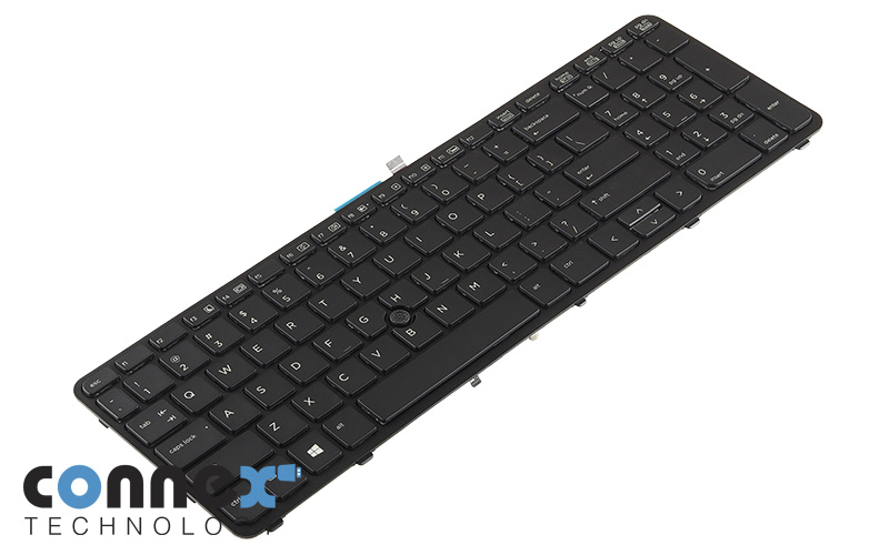 thumbnail image 2 of Backlit Keyboard With Pointer For HP ZBook 15 G1 G2 & ZBook 17 G1 G2 – US QWERTY Layout, Black, Replaces 733688-001 2 of 4